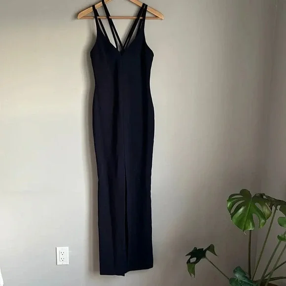 Likely Leslie Strappy V-Neck Front-Slit Gown - Picture 2 of 10
